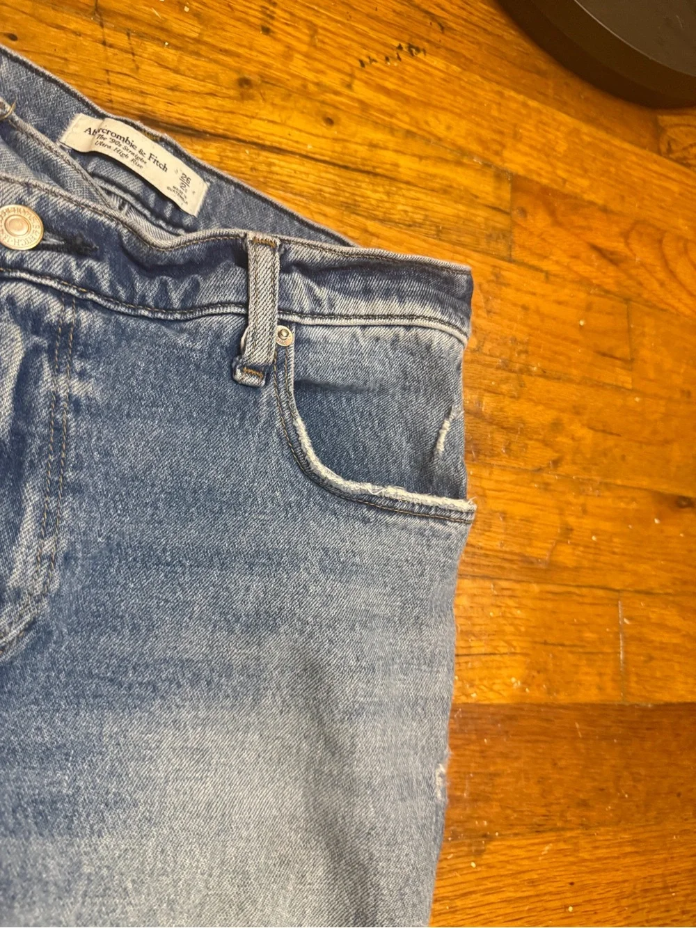 Abercrombie & Fitch Light Blue Women's Jeans - Picture 4 of 5